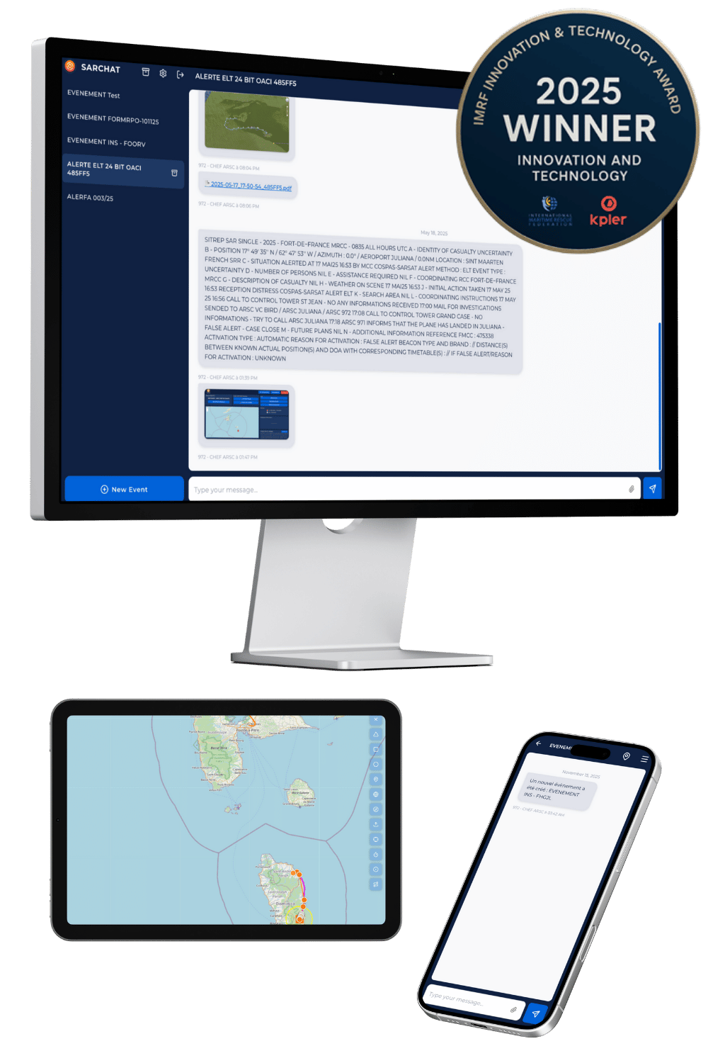 SARCHAT interface mockup